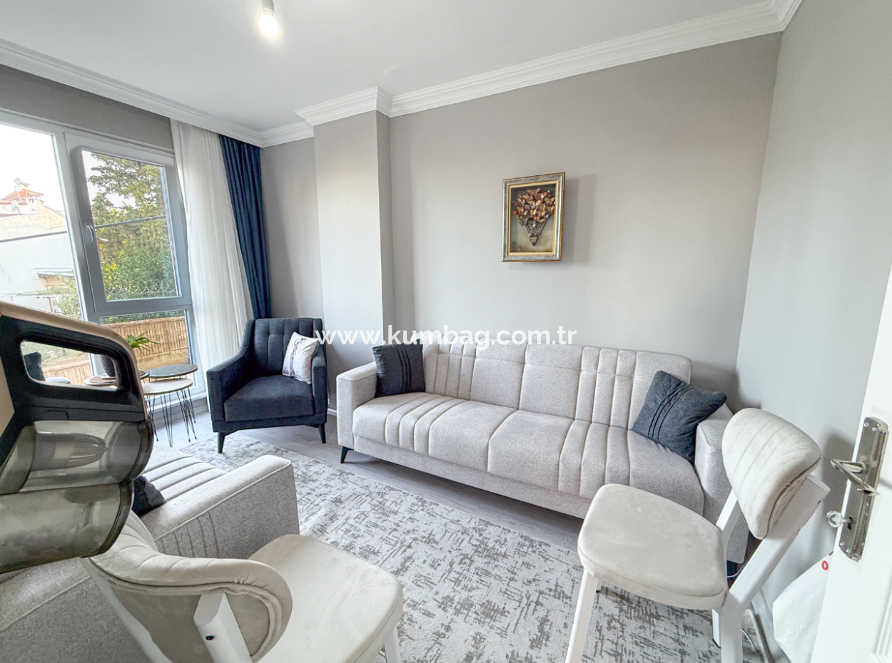 New And Fully Furnished 2 1 Flats For Sale With Sea View In Topağaç