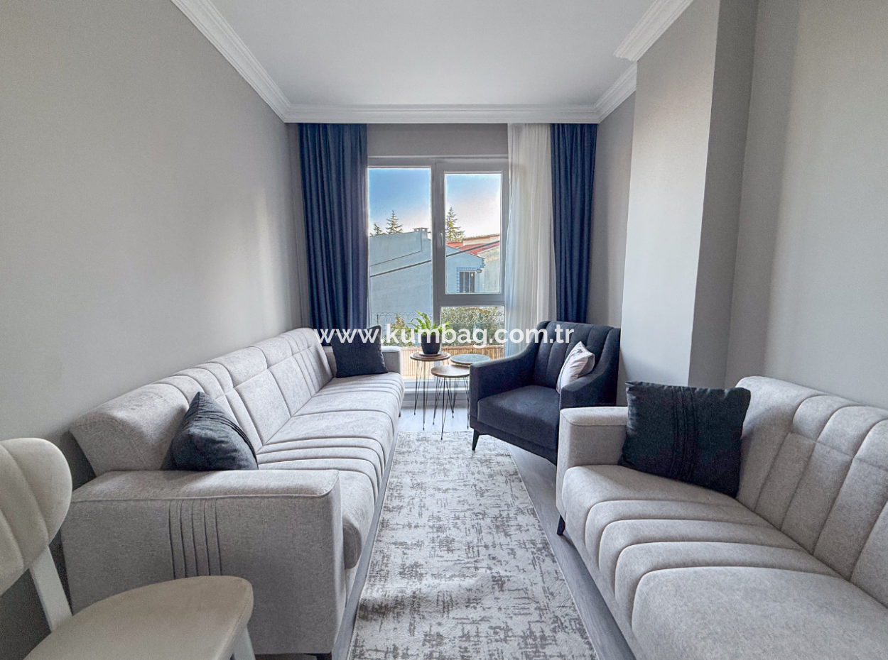 New And Fully Furnished 2 1 Flats For Sale With Sea View In Topağaç