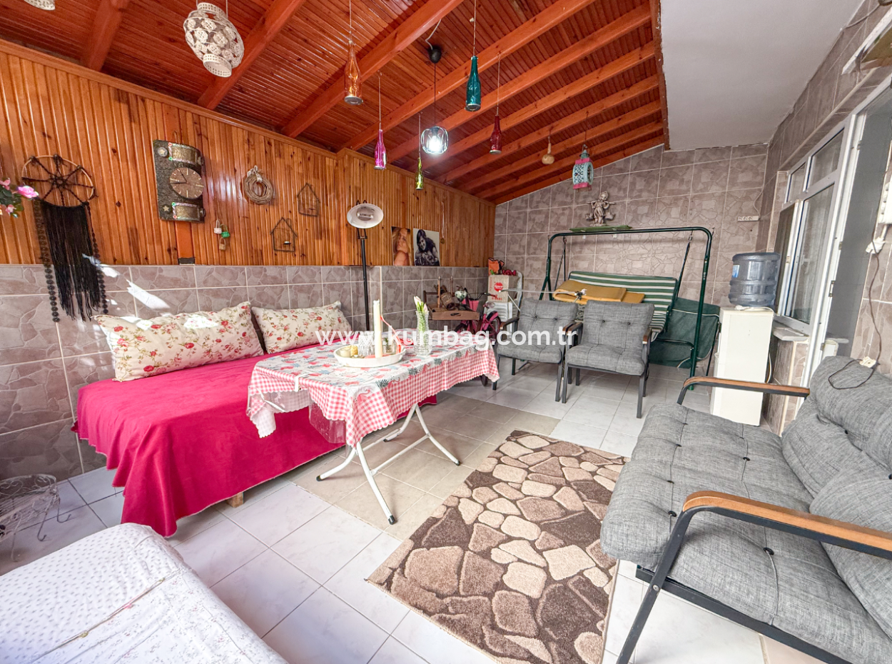 3 1 Flat For Sale Very Large With Double Garden On Kumbağ Market Street 