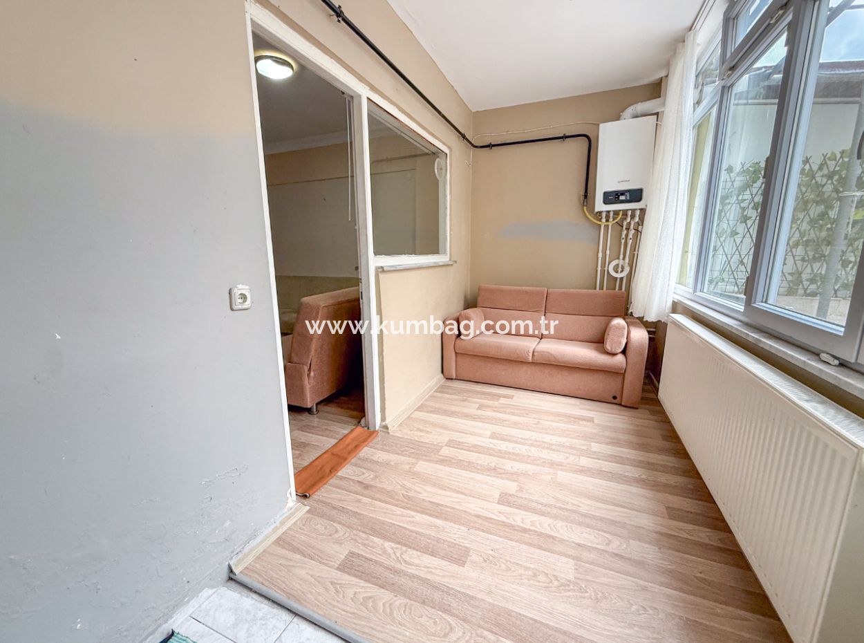 Fully Furnished Apartment For Sale 1 1 With Garden In Central Location Of Kumbağ
