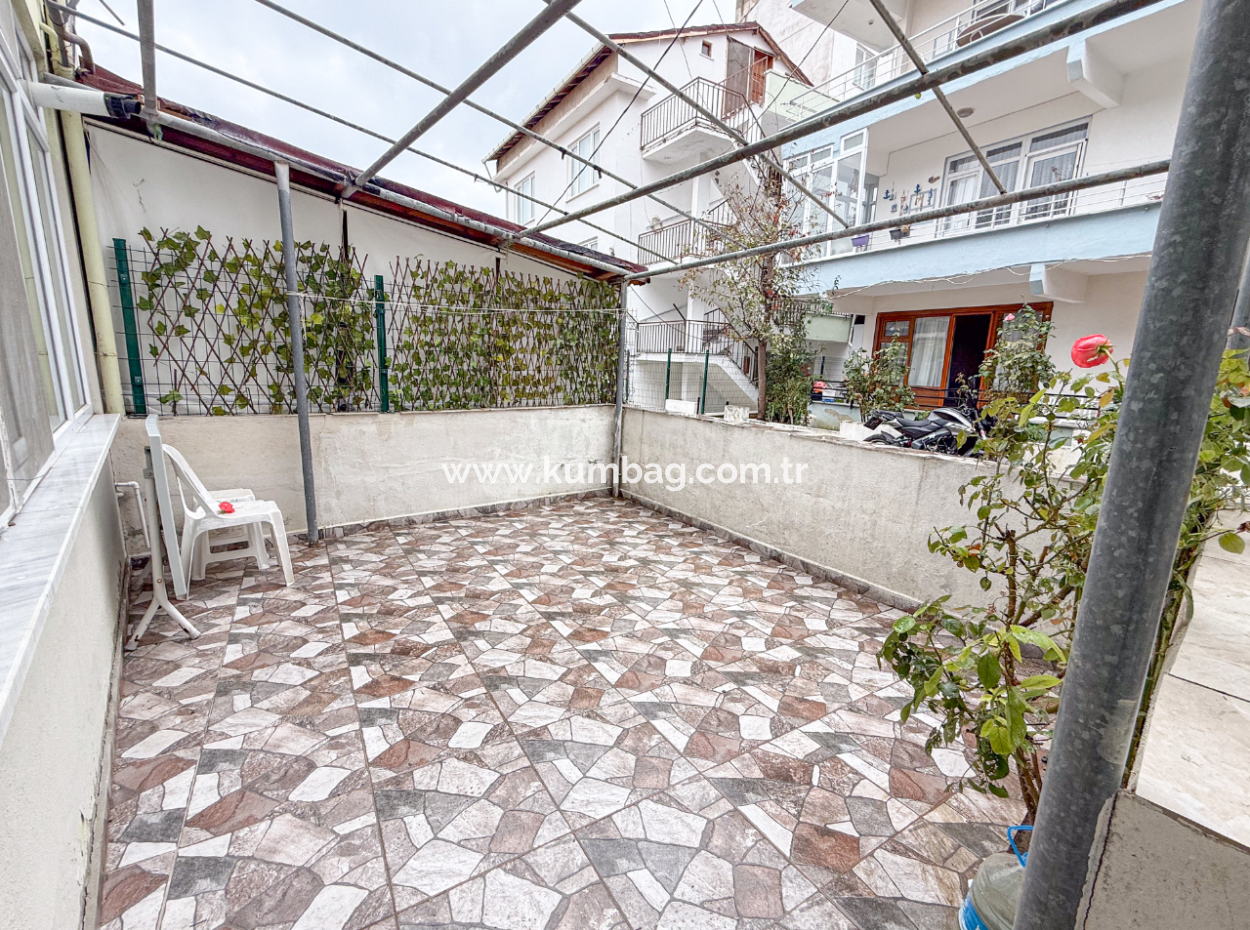 Fully Furnished Apartment For Sale 1 1 With Garden In Central Location Of Kumbağ