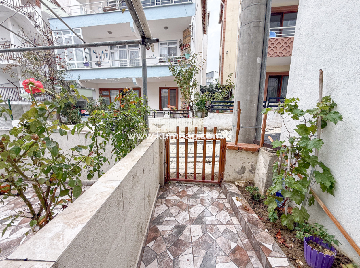 Fully Furnished Apartment For Sale 1 1 With Garden In Central Location Of Kumbağ