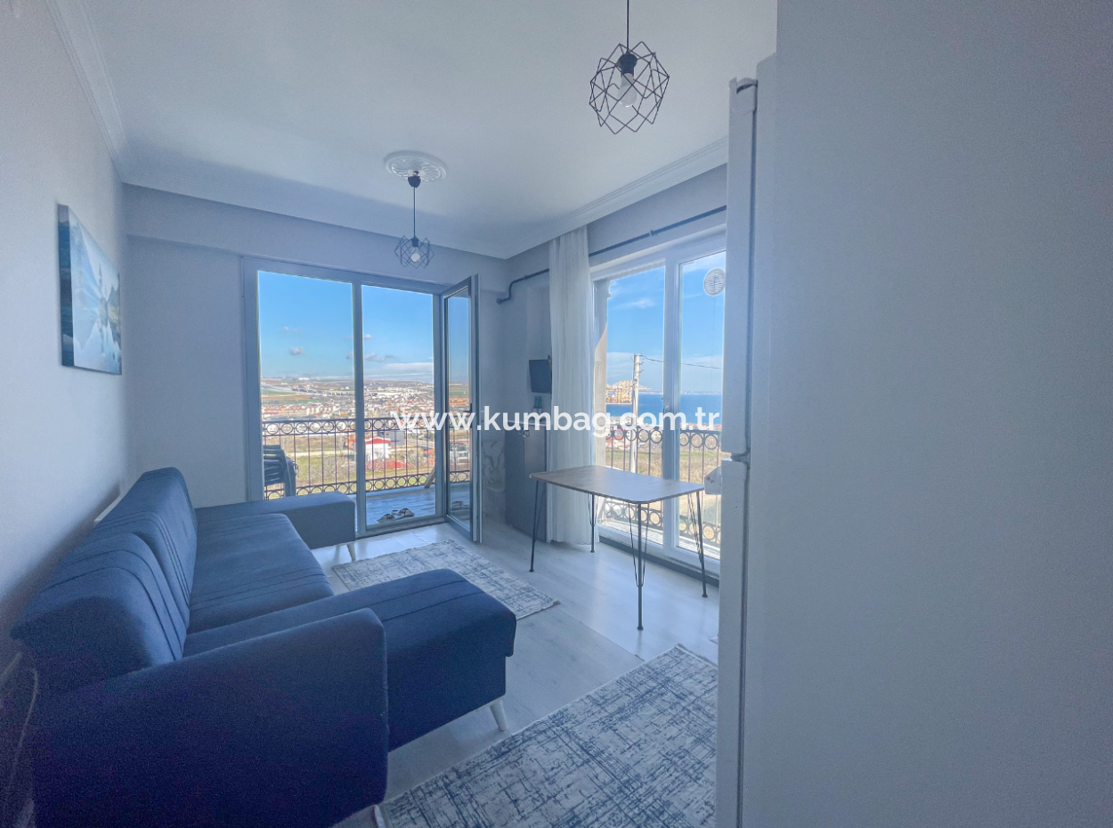 2 1 Flat For Sale With Full Sea View On Kumbağ Hill
