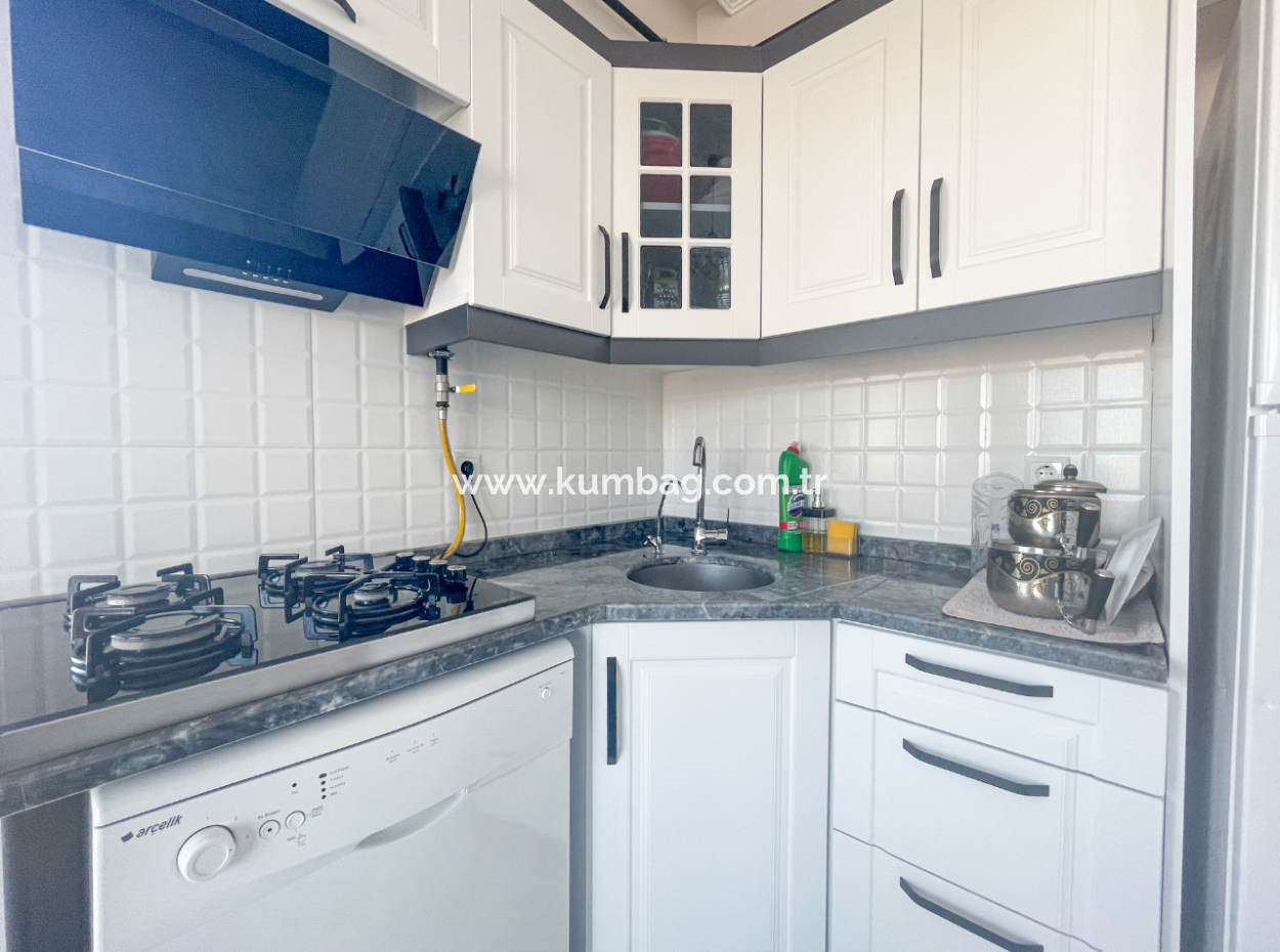 2 1 Flat For Sale With Full Sea View On Kumbağ Hill