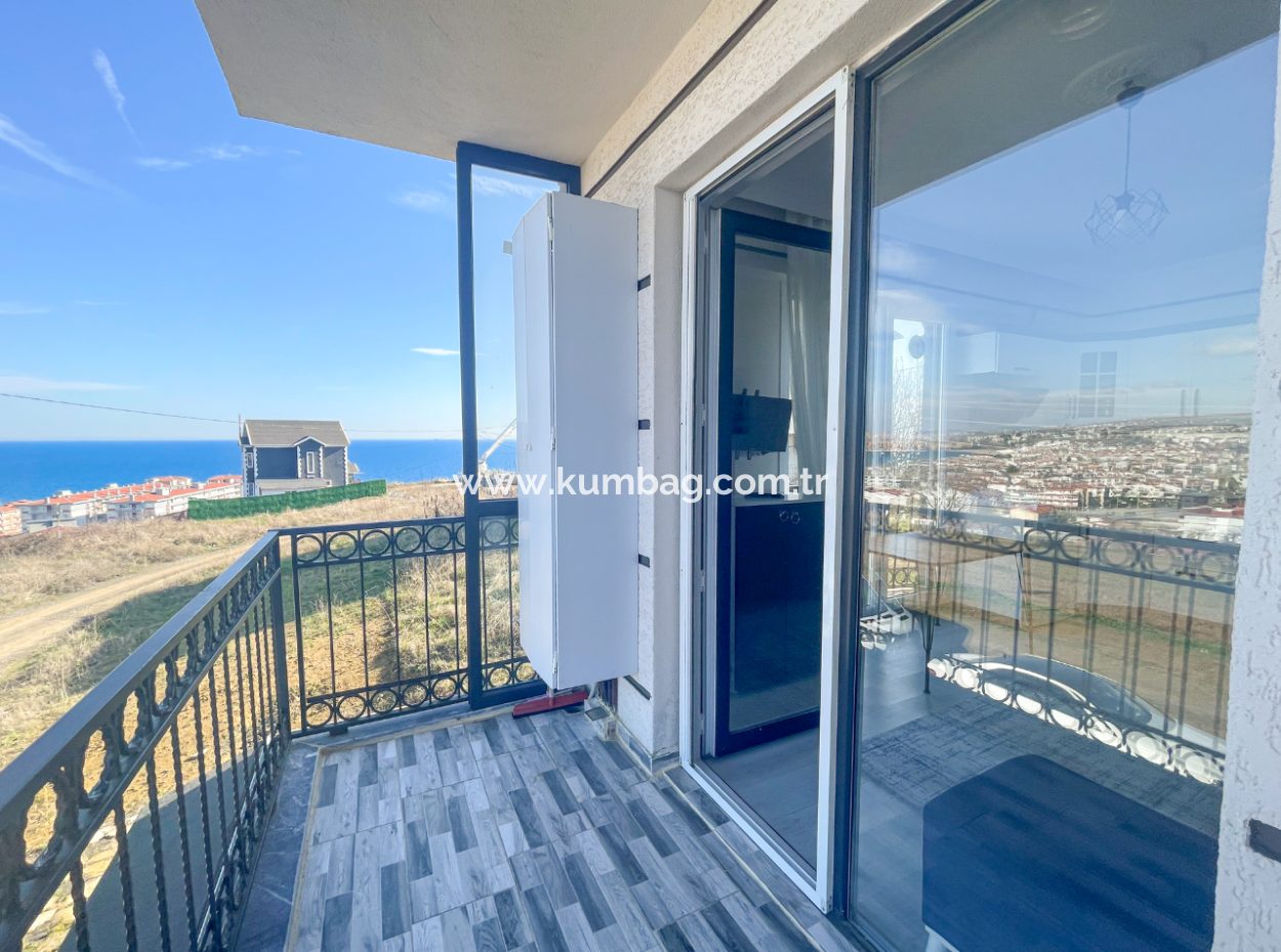 2 1 Flat For Sale With Full Sea View On Kumbağ Hill