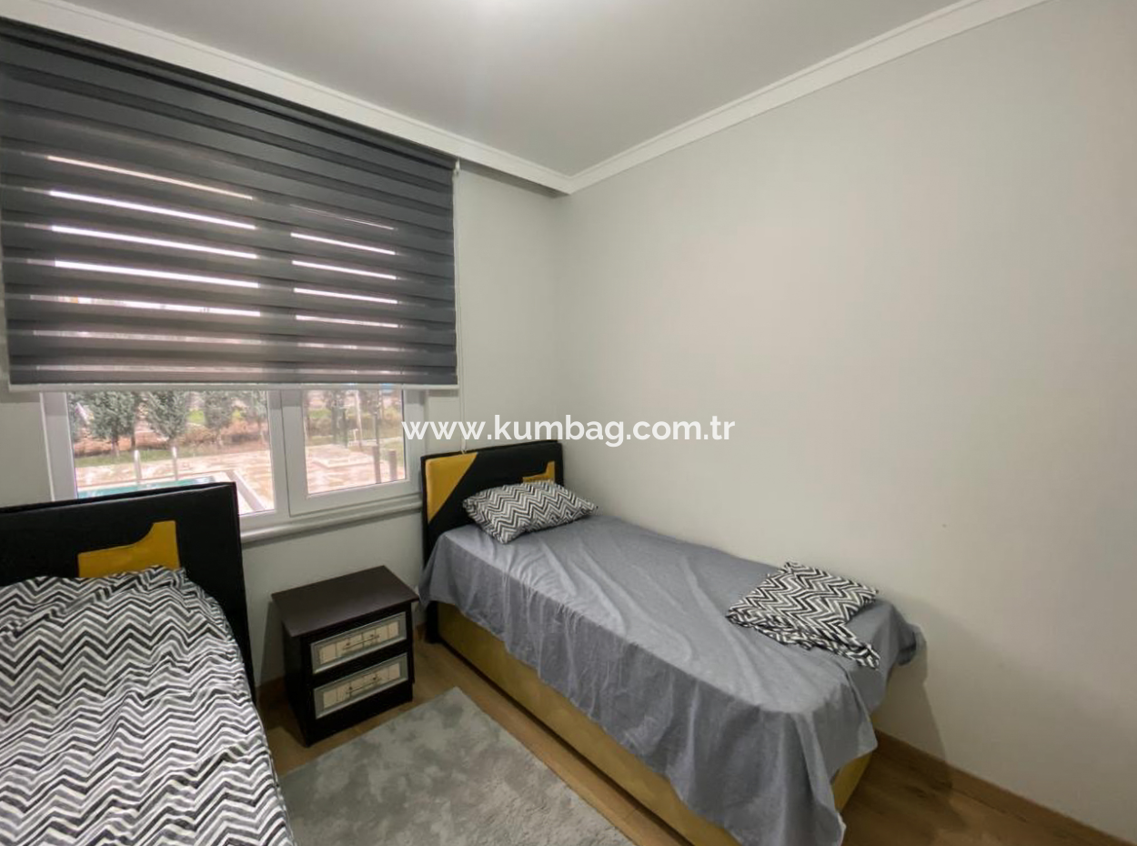 2 1 Flats For Sale With Garden In Boutique Site With Pool In Kumbağ