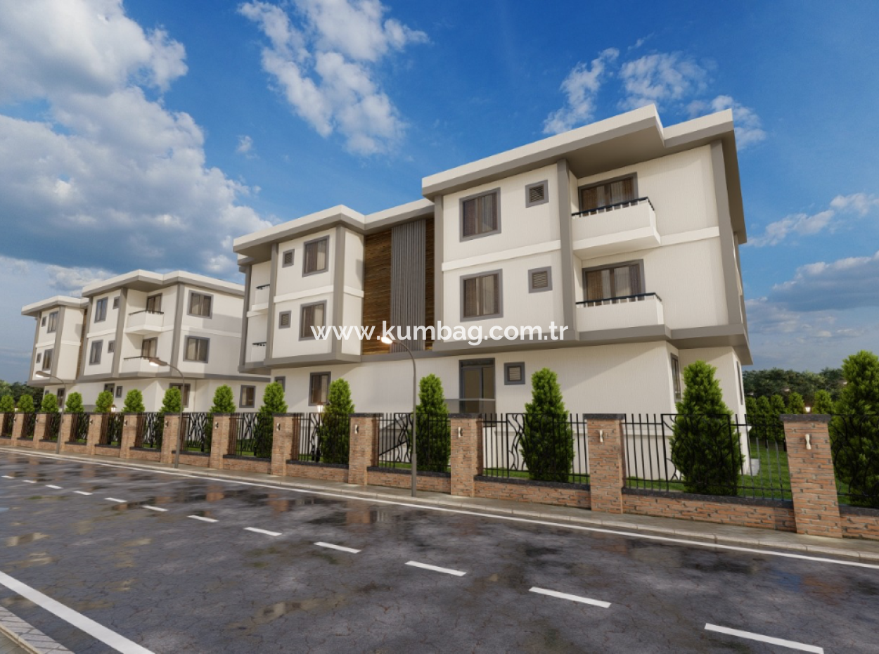 2 1 Flats For Sale In Kumbağ Luxury Pool Yonca Evleri Complex