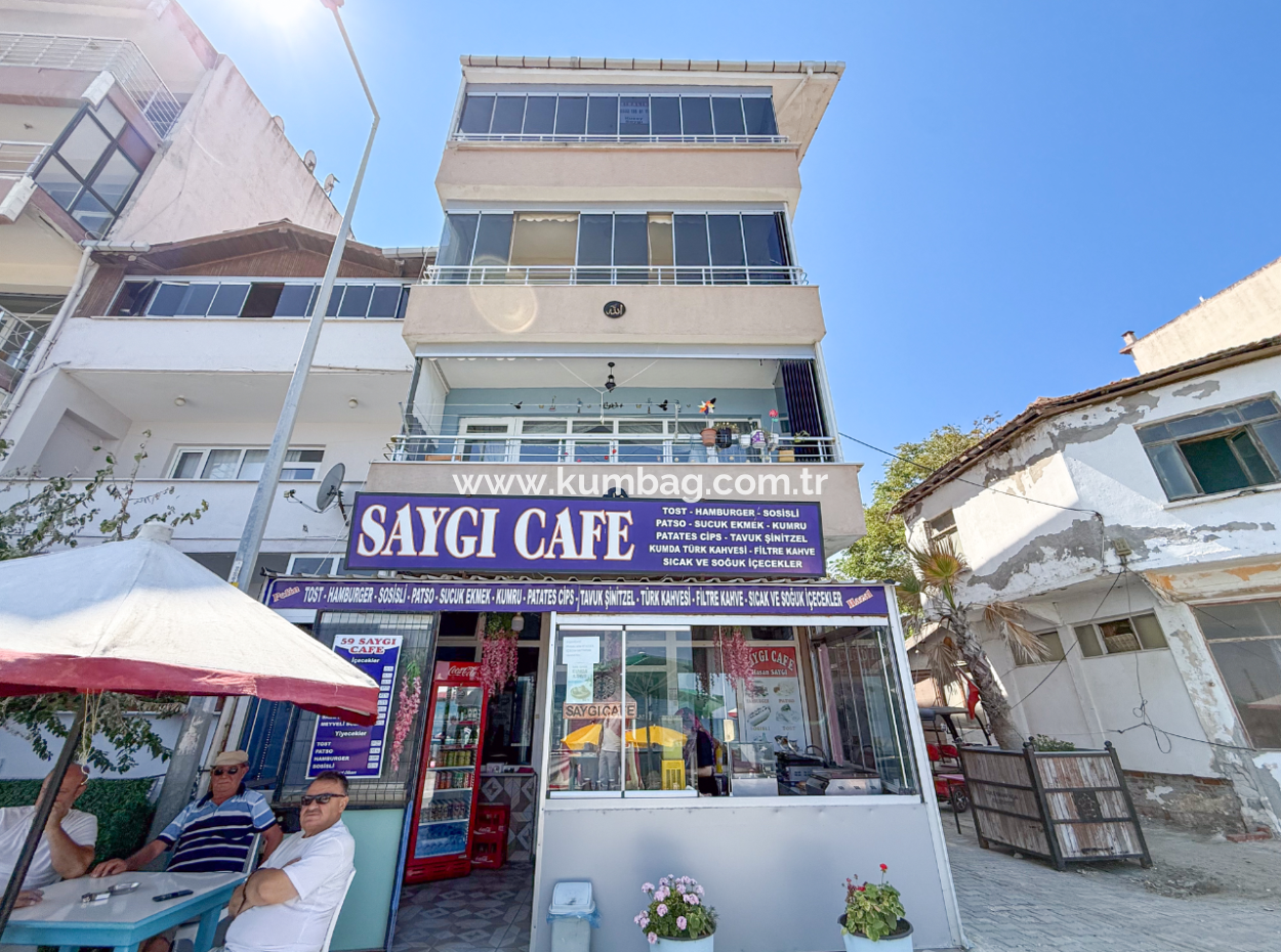 1 1 Rent With Double Balcony In A Seafront Building On Kumbağ Promenade