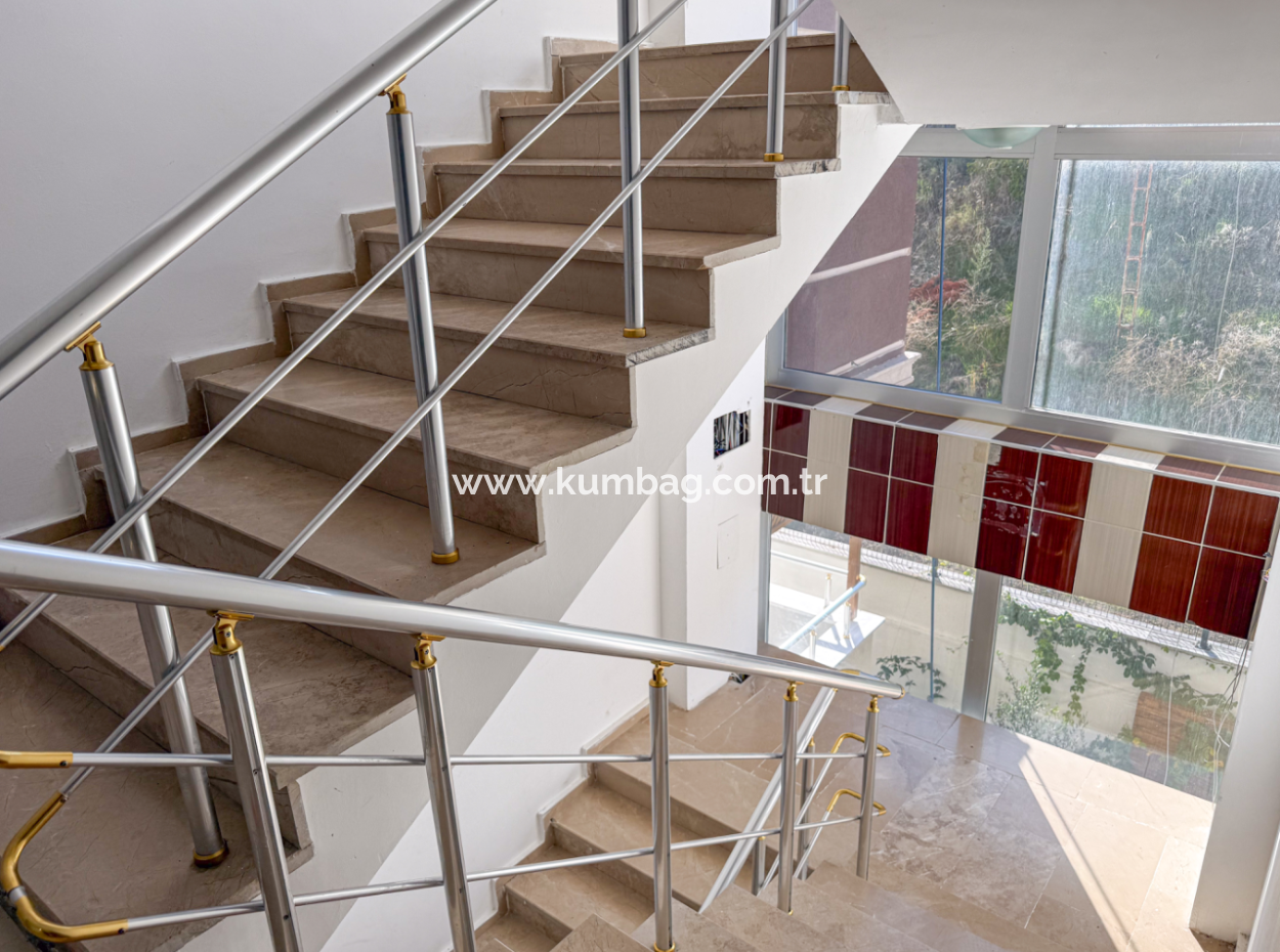 Large And Spacious 2 1 Flat For Sale In A Complex With Pool In Kumbağ 