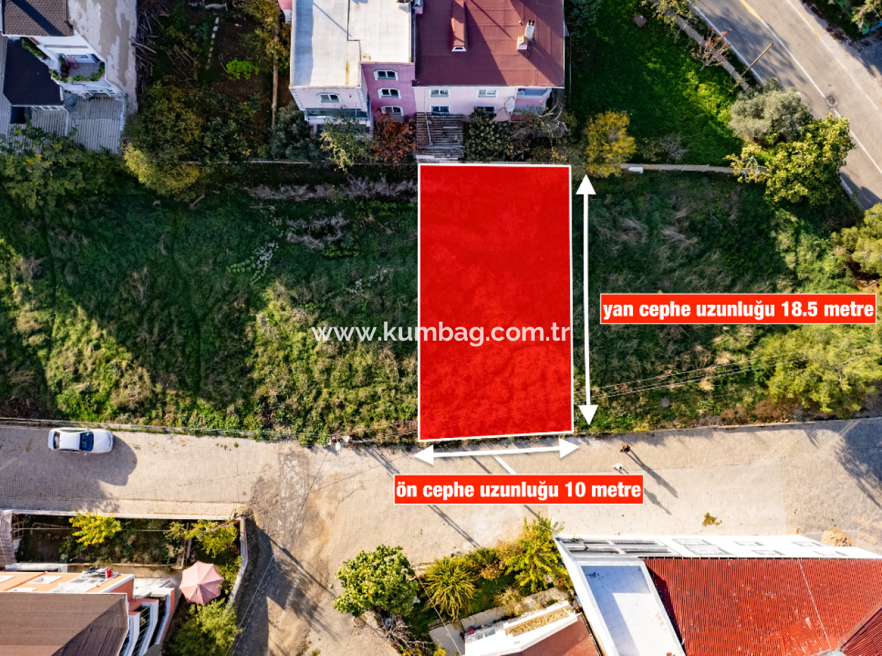 185 M2 Zoned Land For Sale In A Decent Location Ready For Construction In Kumbağ