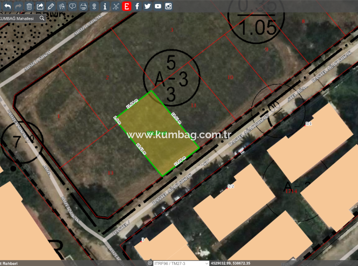 Ready-To-Build Land For Sale Near Gündal Beach In Kumbağ