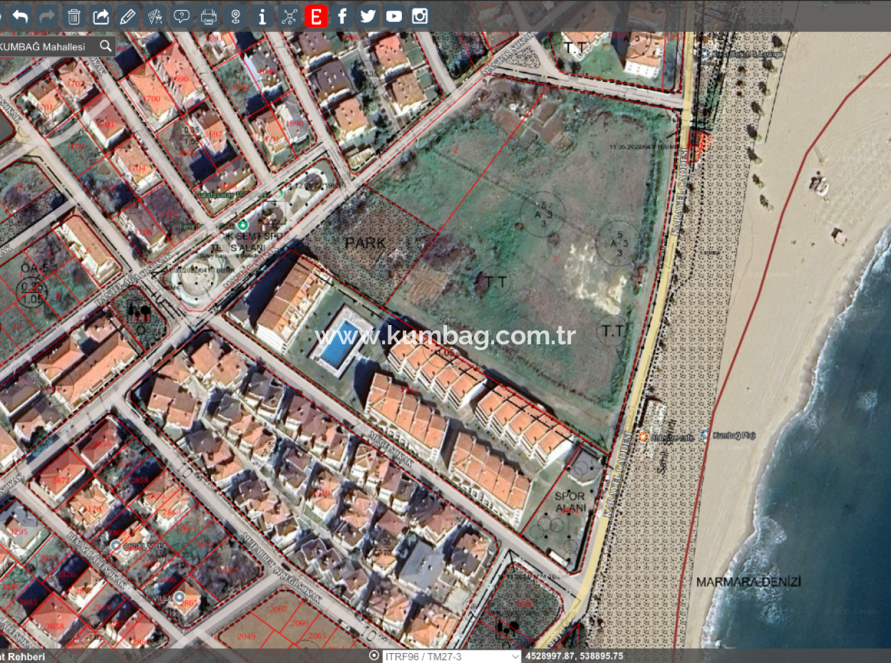 Ready-To-Build Land For Sale Near Gündal Beach In Kumbağ