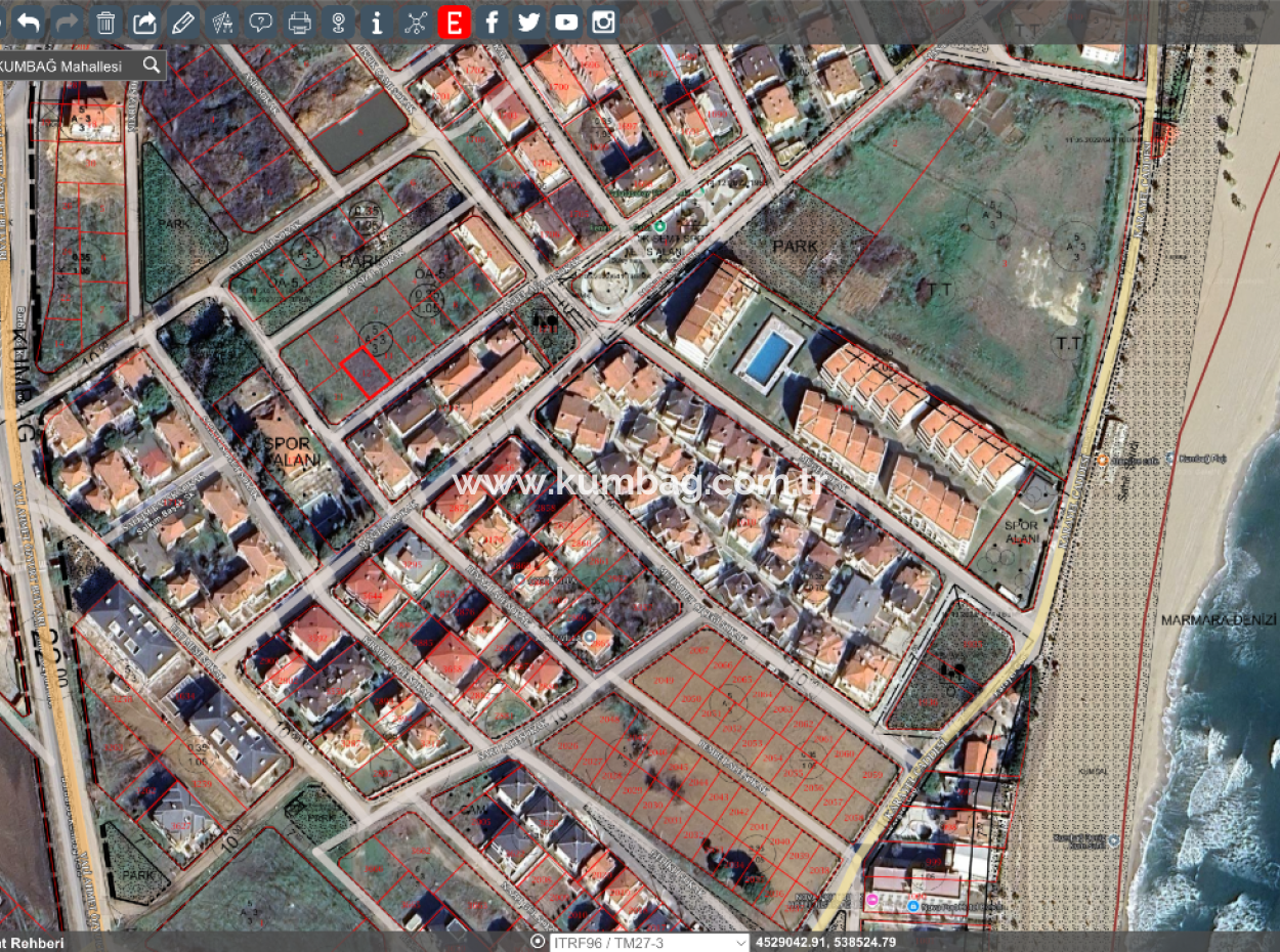 Ready-To-Build Land For Sale Near Gündal Beach In Kumbağ