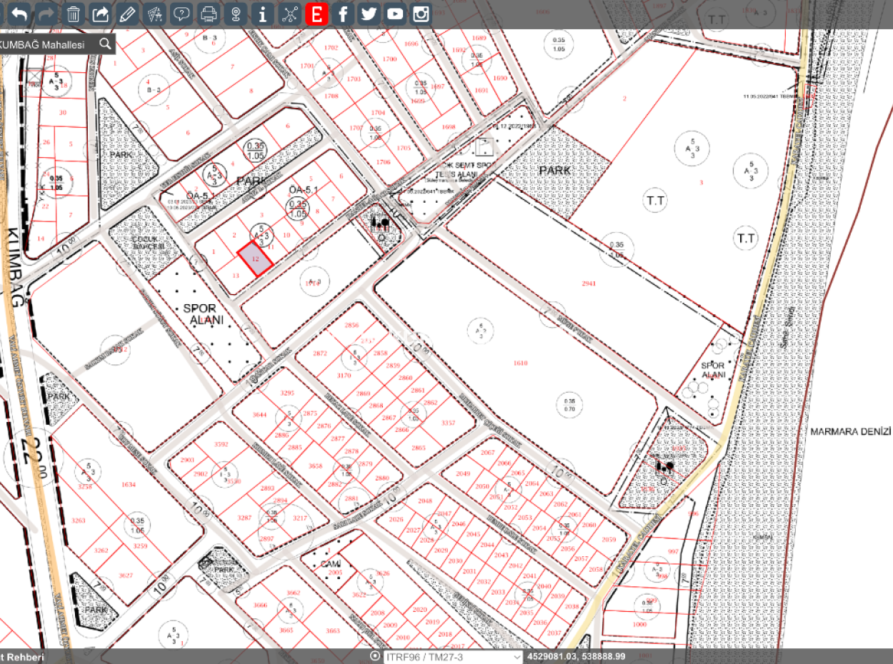 Ready-To-Build Land For Sale Near Gündal Beach In Kumbağ