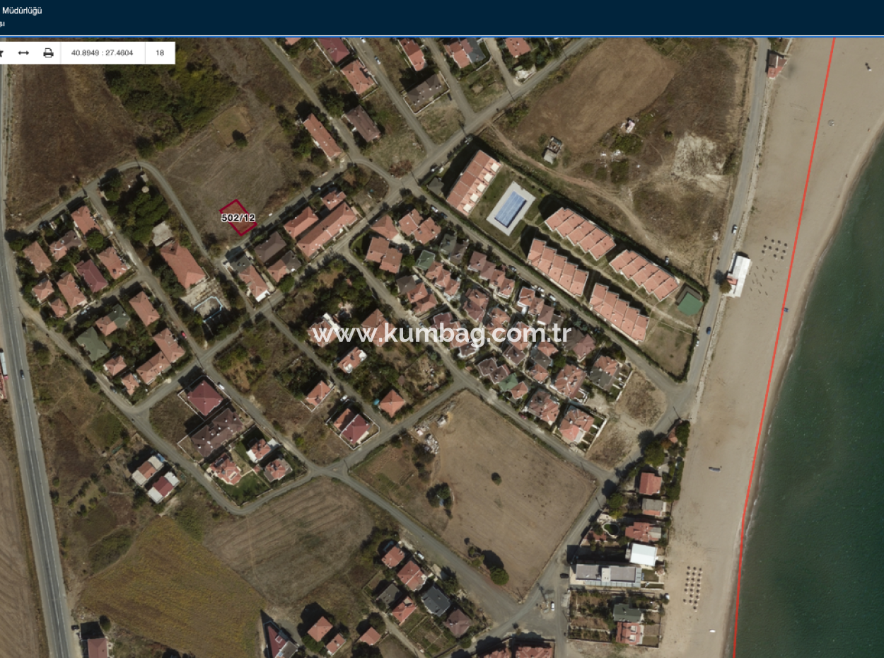 Ready-To-Build Land For Sale Near Gündal Beach In Kumbağ