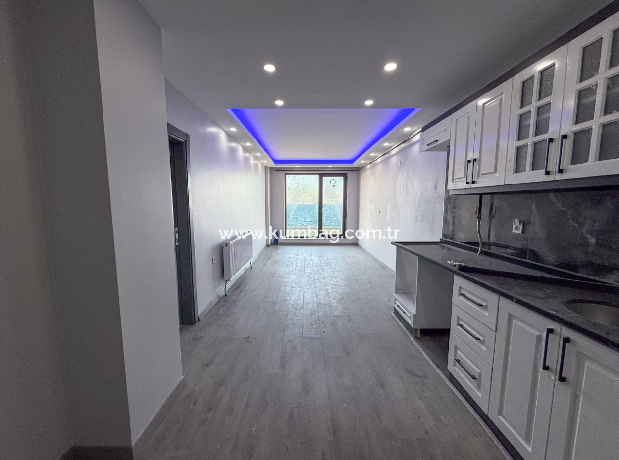 Kumbağ Panoramic Sea View Garden New 1 1 Flat For Sale