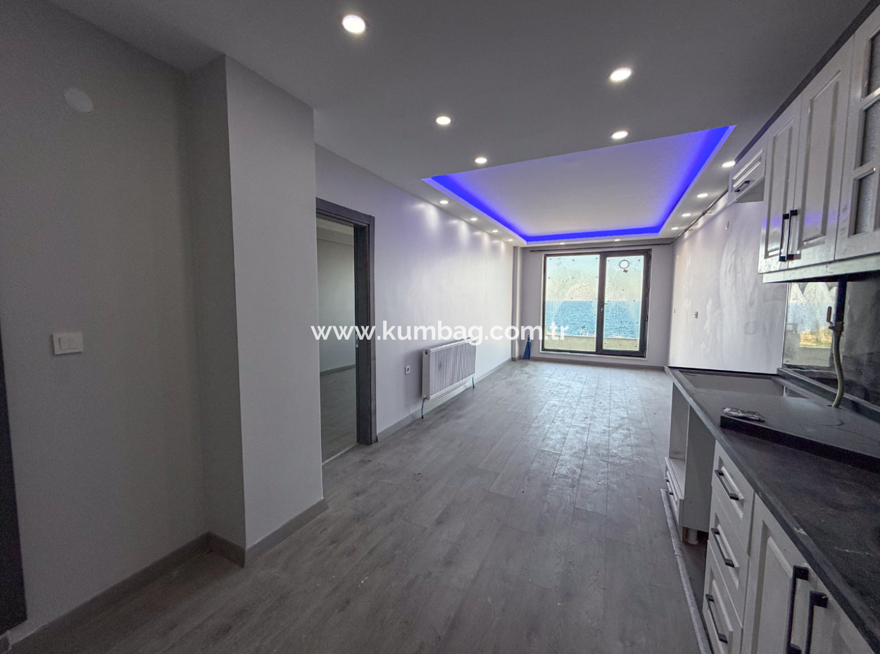 Kumbağ Panoramic Sea View Garden New 1 1 Flat For Sale
