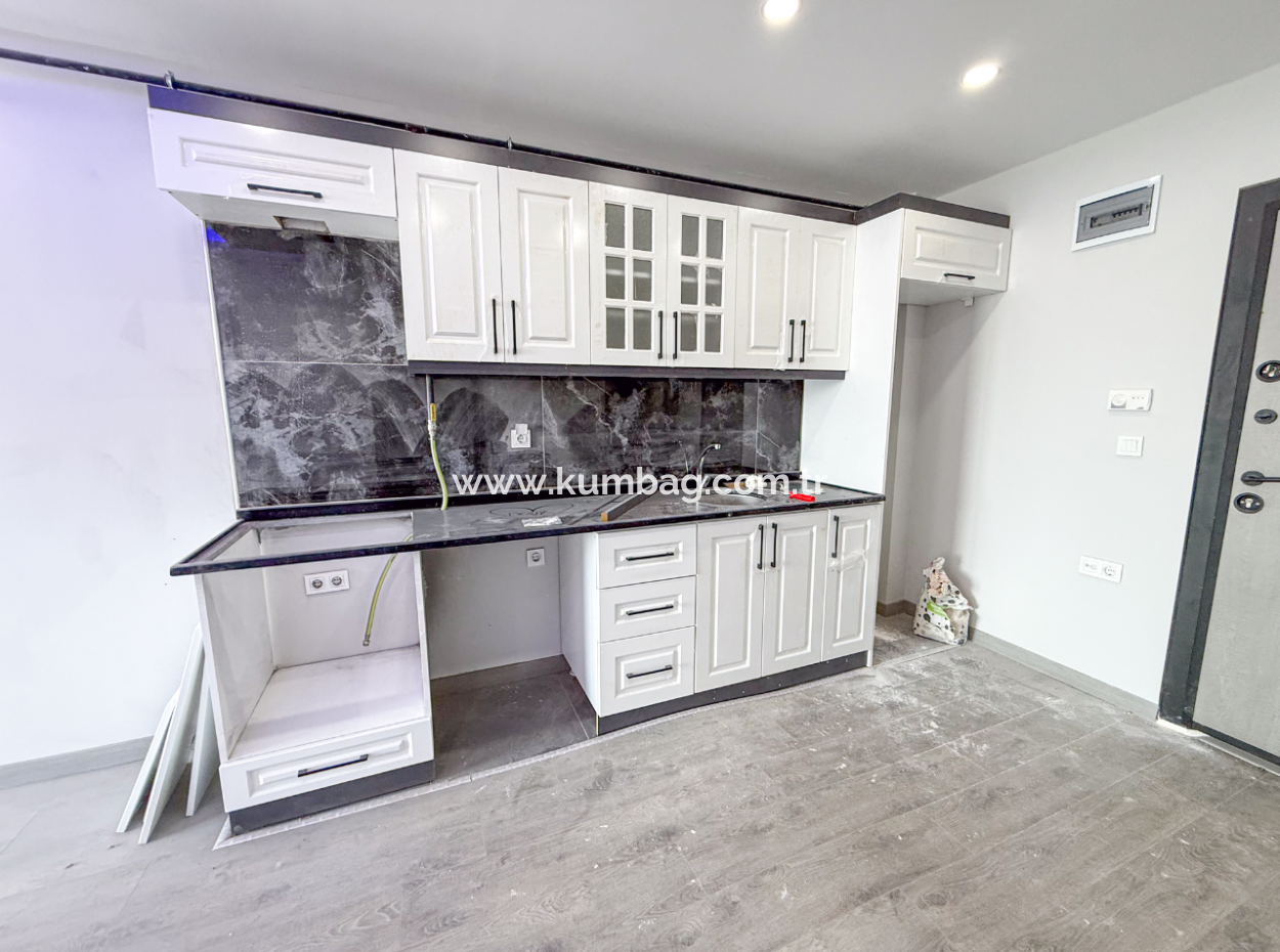 Kumbağ Panoramic Sea View Garden New 1 1 Flat For Sale