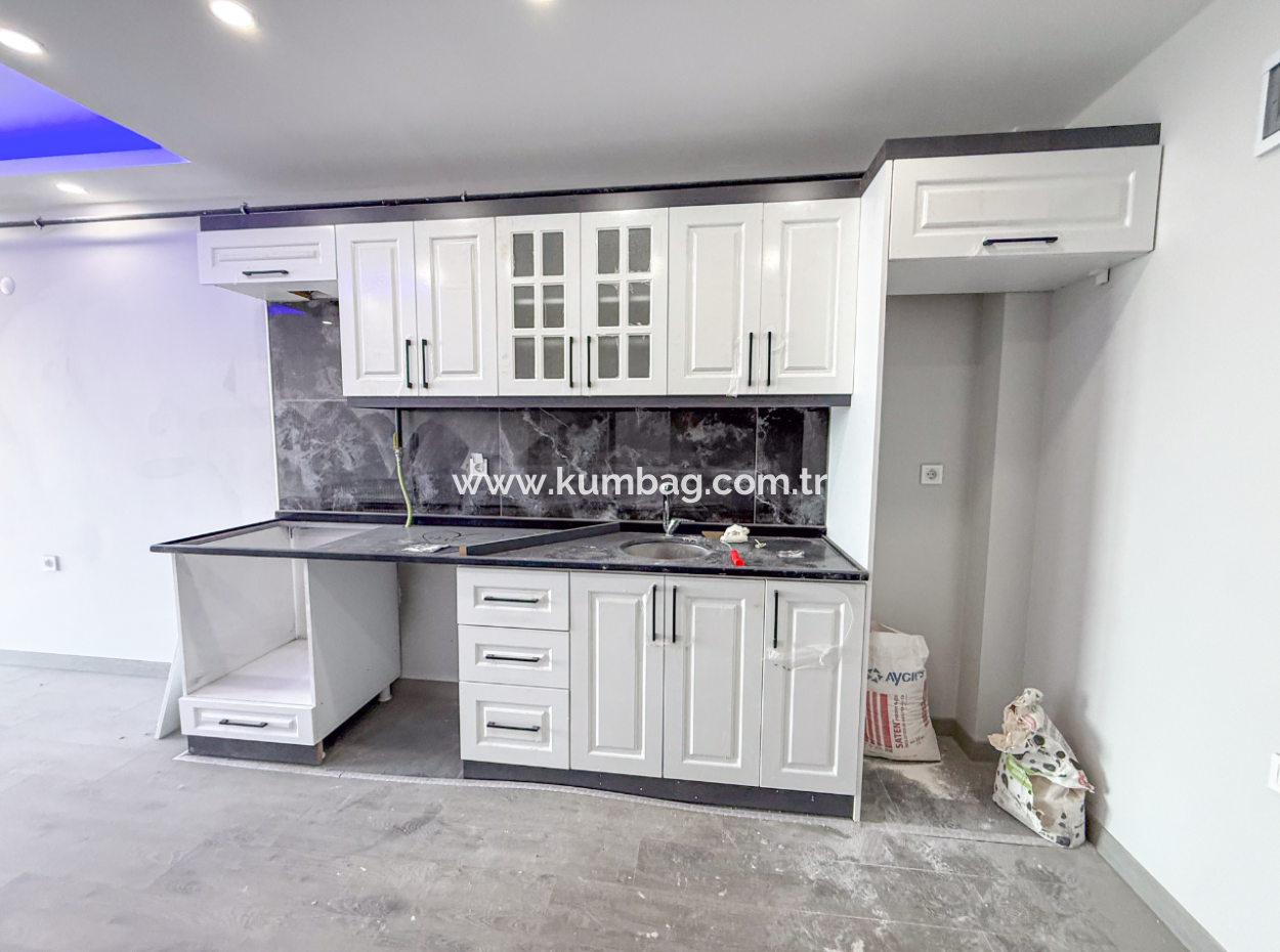 Kumbağ Panoramic Sea View Garden New 1 1 Flat For Sale