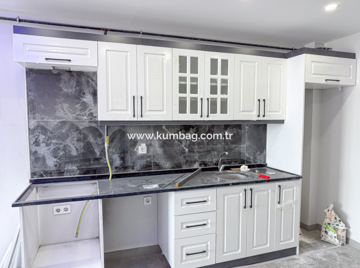 Kumbağ Panoramic Sea View Garden New 1 1 Flat For Sale