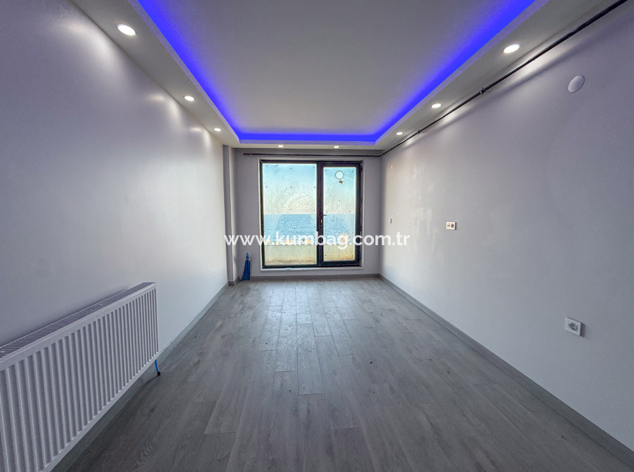 Kumbağ Panoramic Sea View Garden New 1 1 Flat For Sale