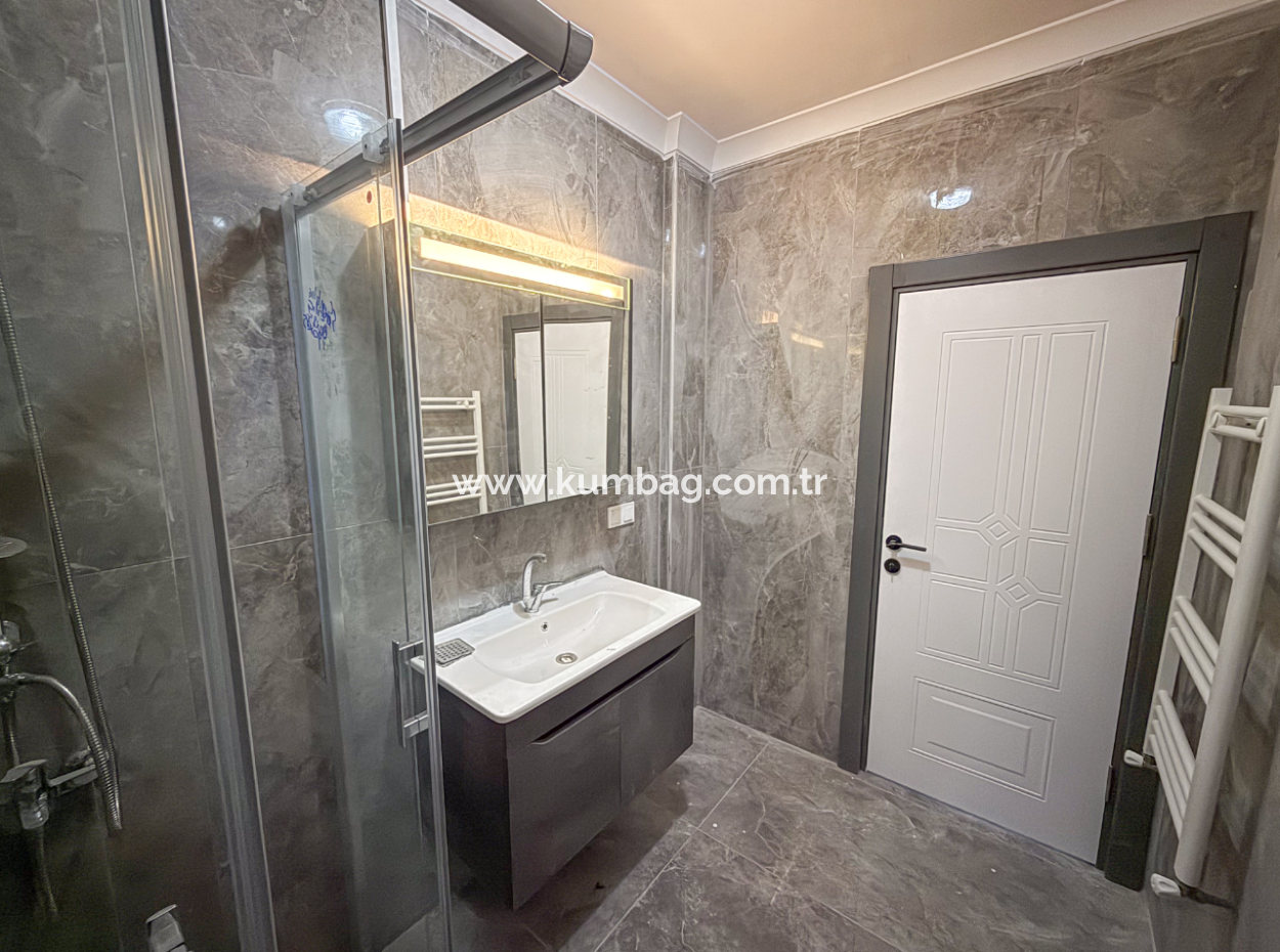 Kumbağ Panoramic Sea View Garden New 1 1 Flat For Sale