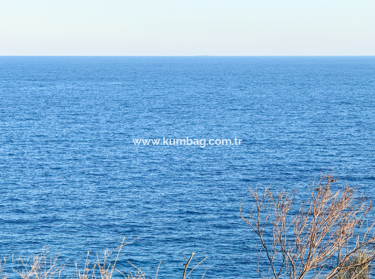 Kumbağ Panoramic Sea View Garden New 1 1 Flat For Sale