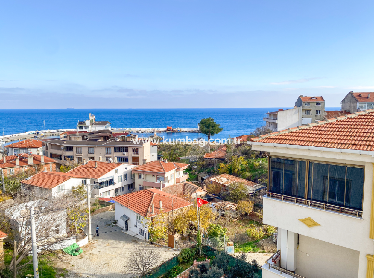 2 1 Flats For Rent In Kumbağ Village Area With Pool And Sea View