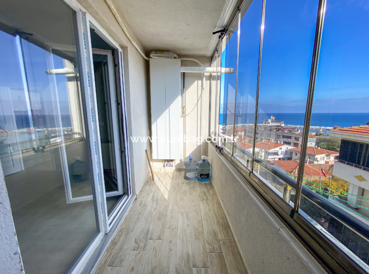 2 1 Flats For Rent In Kumbağ Village Area With Pool And Sea View