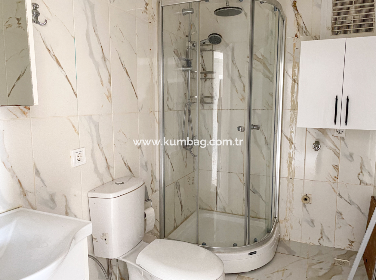 2 1 Flats For Rent In Kumbağ Village Area With Pool And Sea View