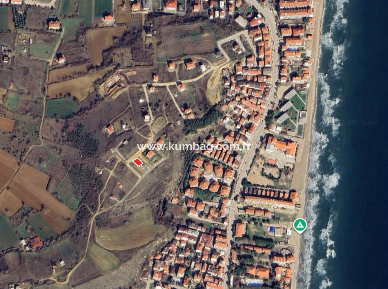Ready-To-Build Land With Sea View 275M2 Residential Zoning In Kumbağ