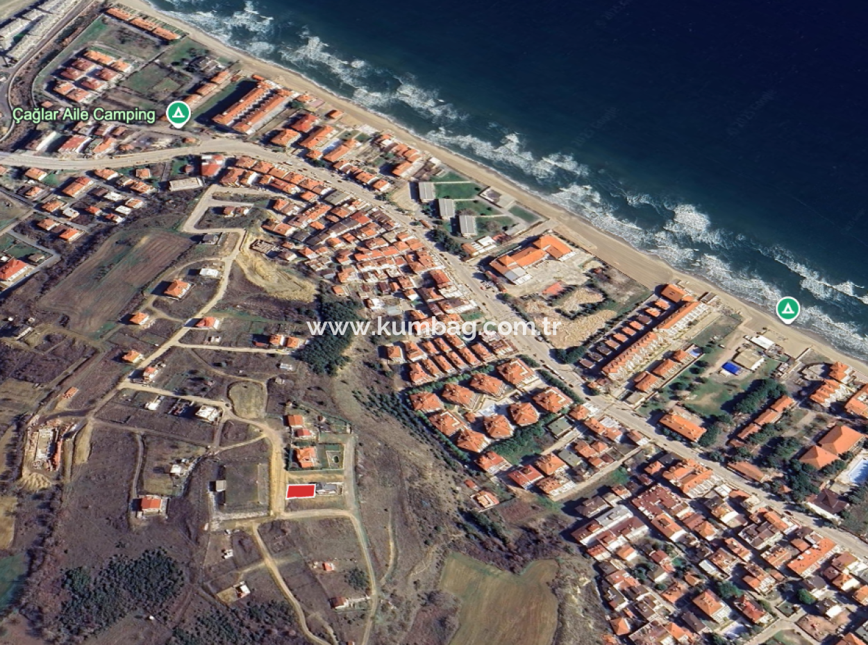 Ready-To-Build Land With Sea View 275M2 Residential Zoning In Kumbağ