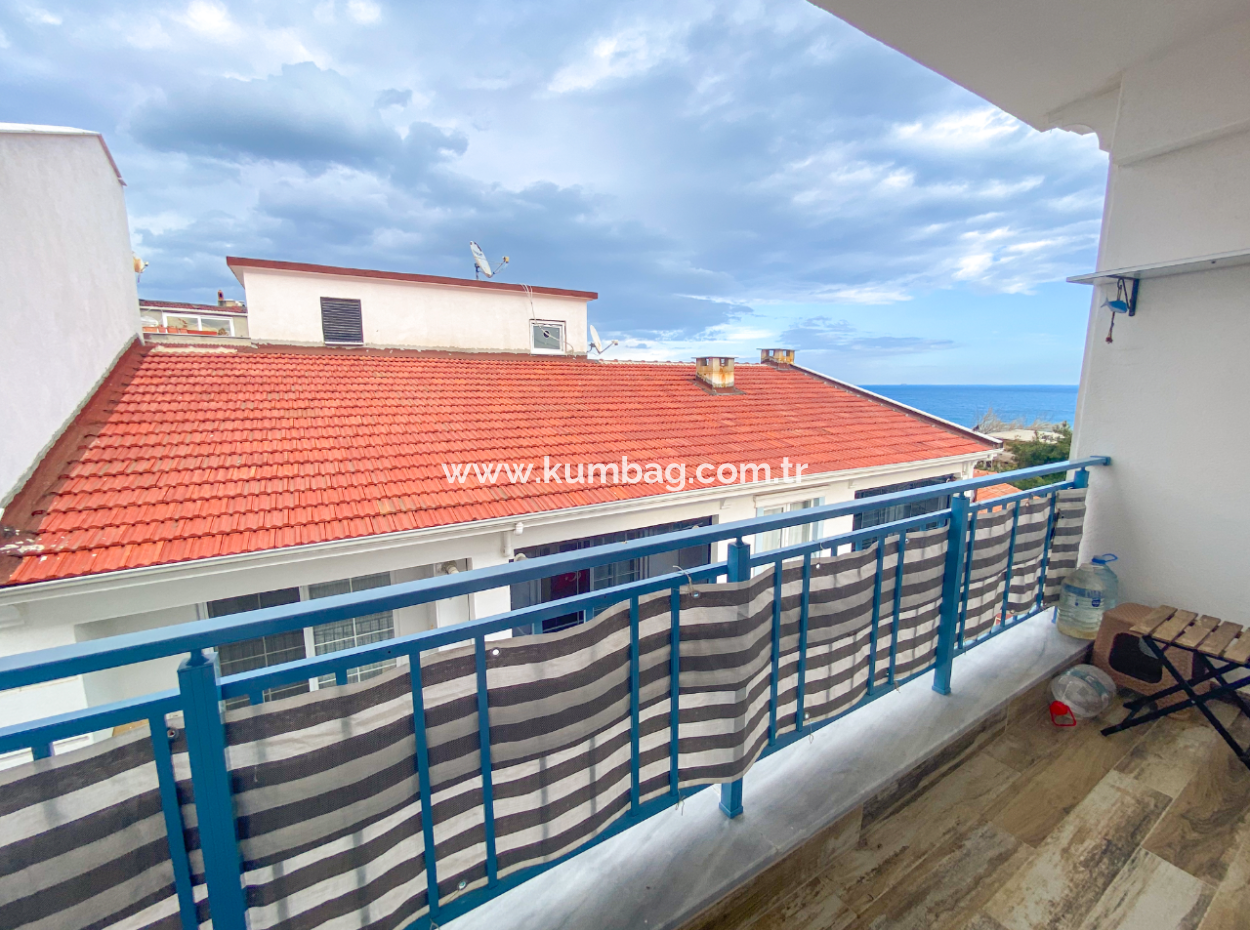 Furnished Sea View 2 1 Flat For Rent In The Center Of Kumbağ