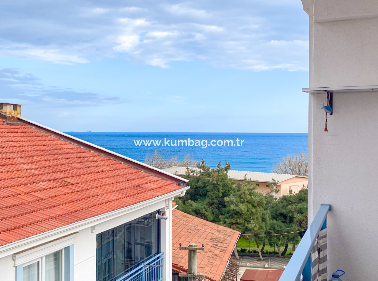 Furnished Sea View 2 1 Flat For Rent In The Center Of Kumbağ