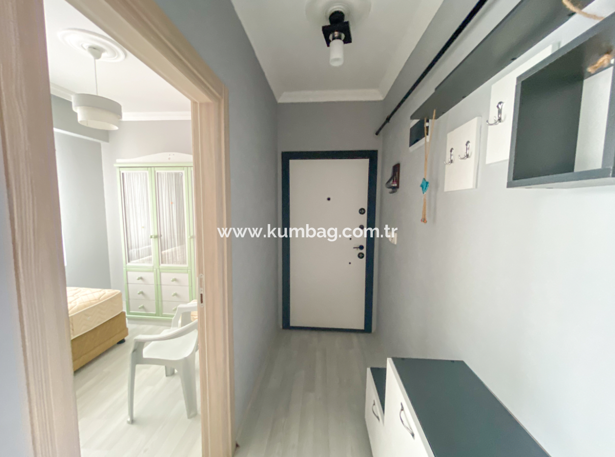 Furnished Sea View 2 1 Flat For Rent In The Center Of Kumbağ