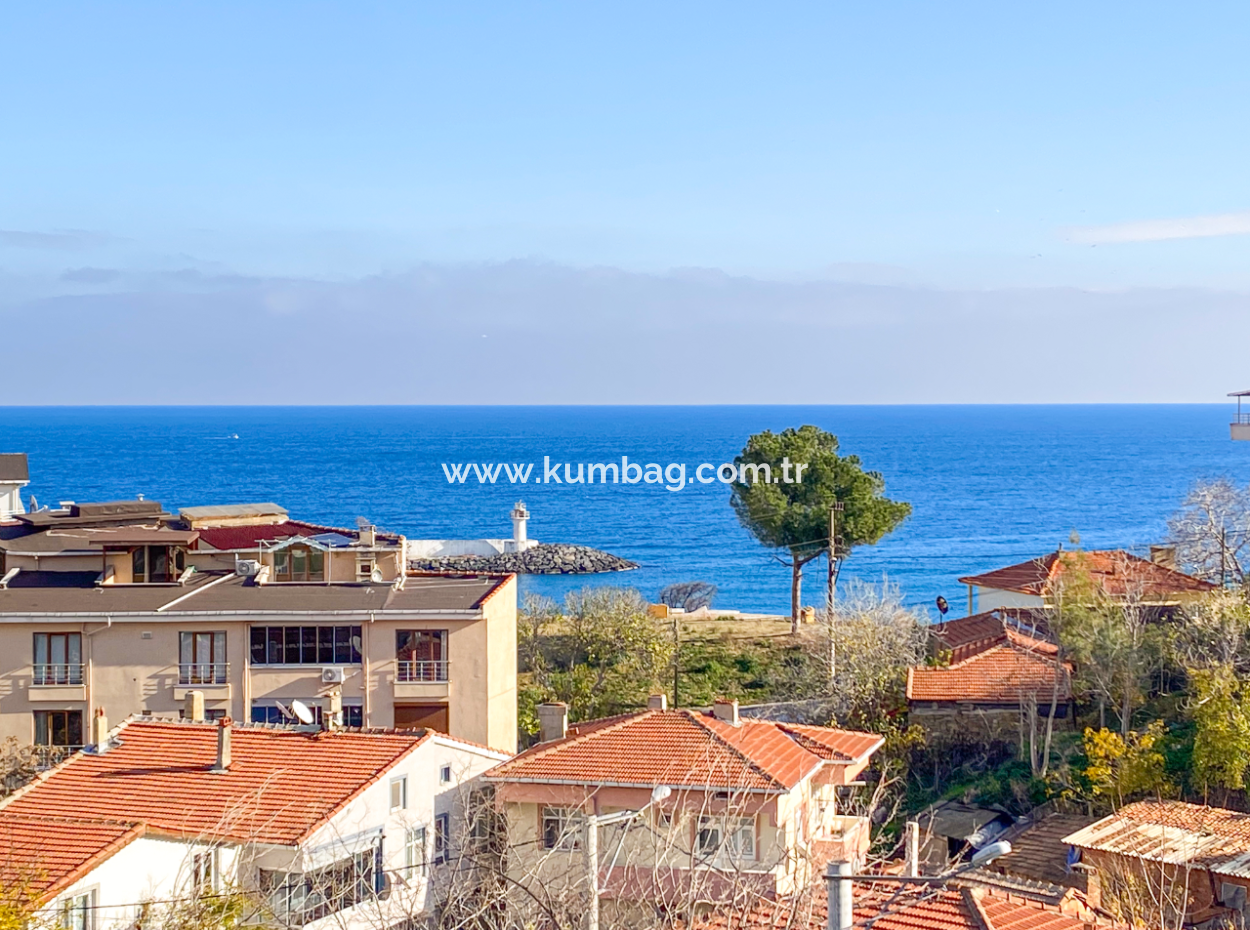 2 1 Flats For Rent In Kumbağ Village Area With Pool And Sea View