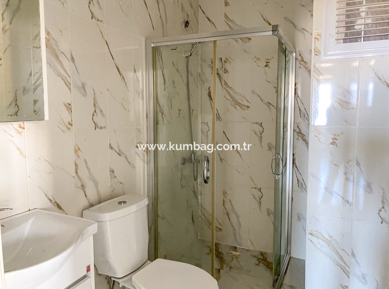 2 1 Flats For Rent In Kumbağ Village Area With Pool And Sea View