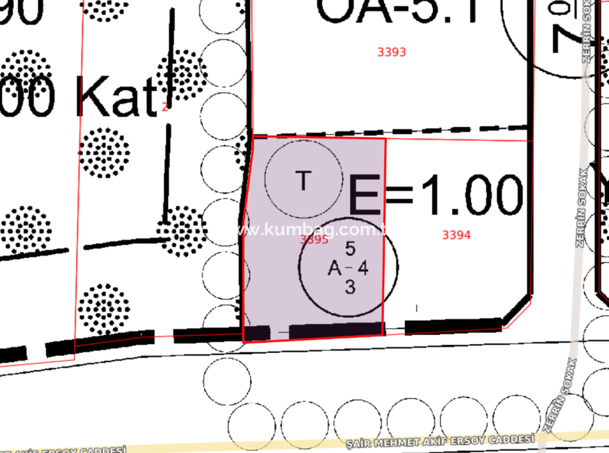 4-Storey Residential Zoned Land For Sale In Kumbağ
