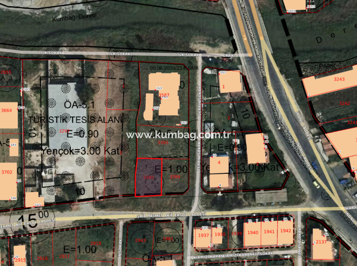 4-Storey Residential Zoned Land For Sale In Kumbağ