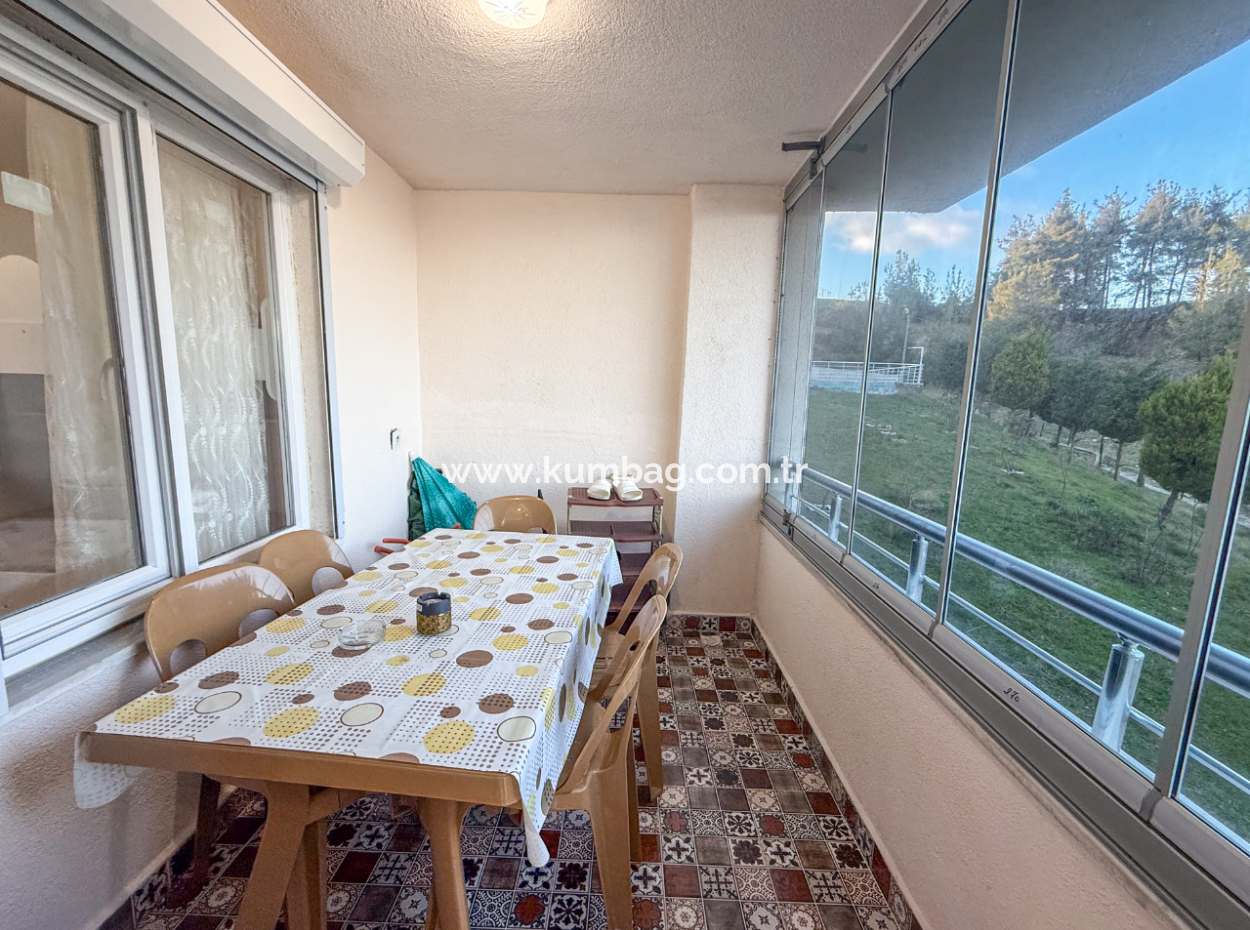 Fully Furnished 2 1 Flat For Sale With Sea View Pool In Kumbağ