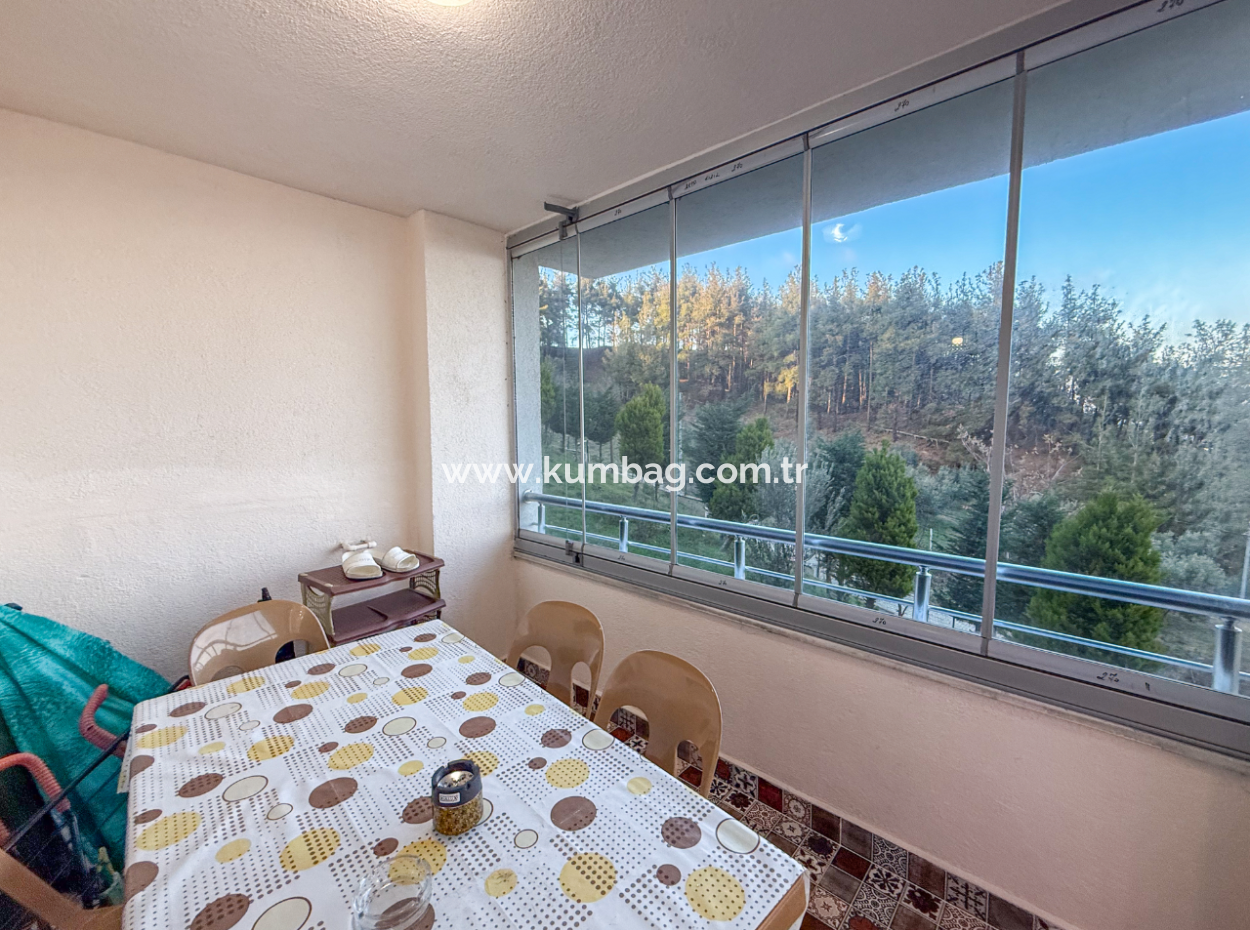 Fully Furnished 2 1 Flat For Sale With Sea View Pool In Kumbağ