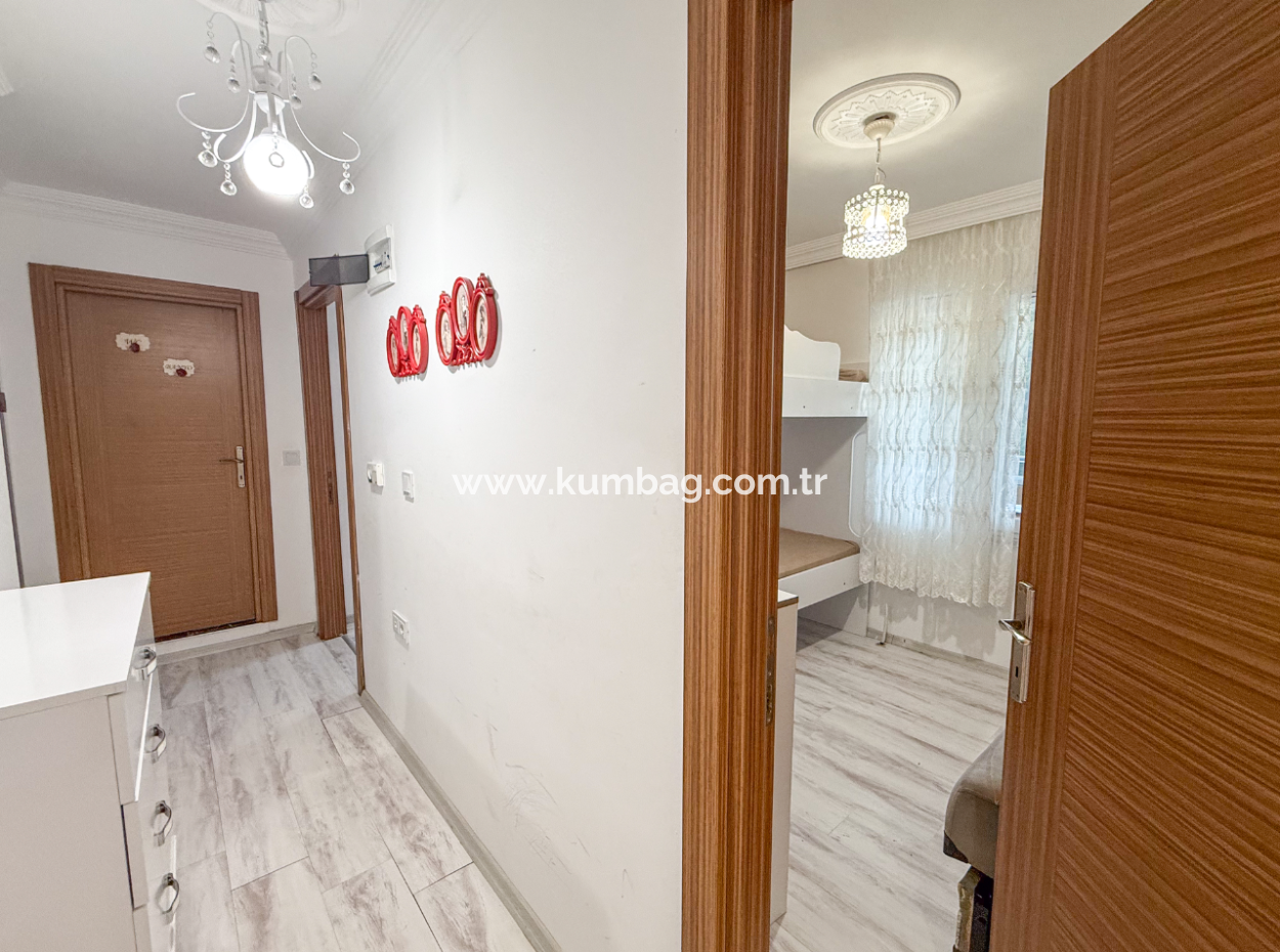 Fully Furnished 2 1 Flat For Sale With Sea View Pool In Kumbağ