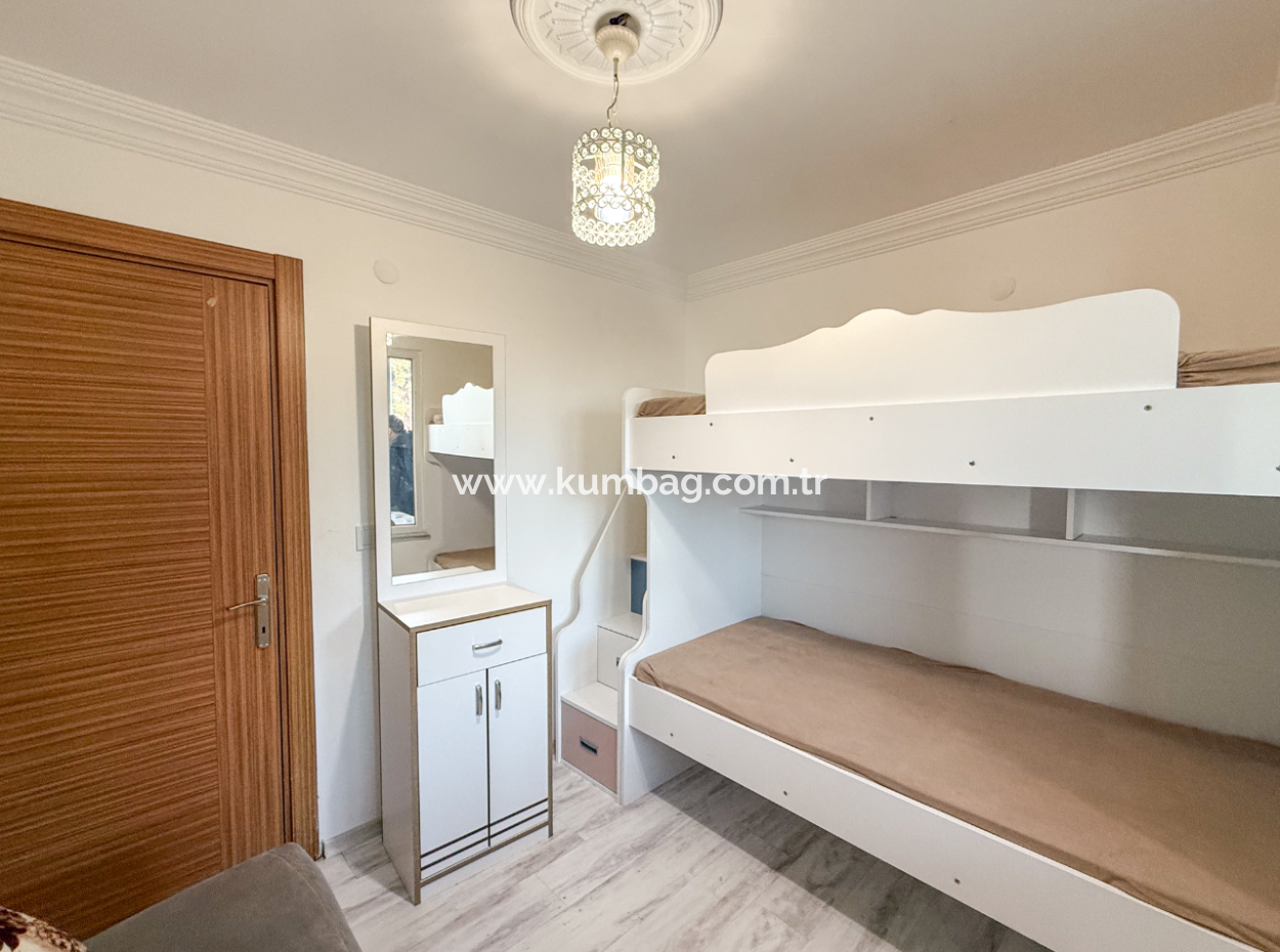 Fully Furnished 2 1 Flat For Sale With Sea View Pool In Kumbağ