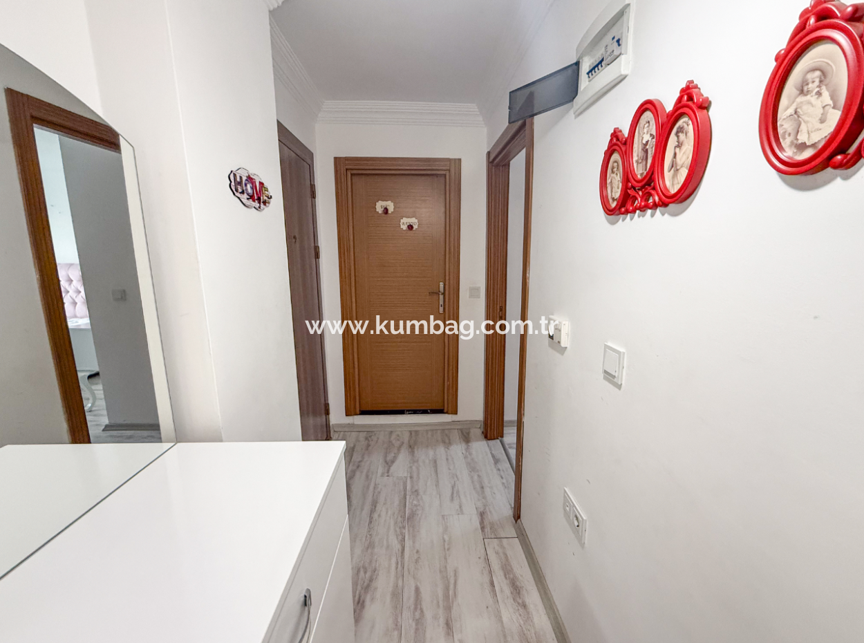 Fully Furnished 2 1 Flat For Sale With Sea View Pool In Kumbağ