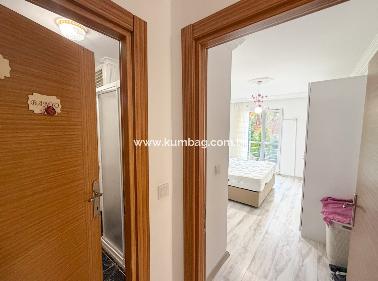 Fully Furnished 2 1 Flat For Sale With Sea View Pool In Kumbağ