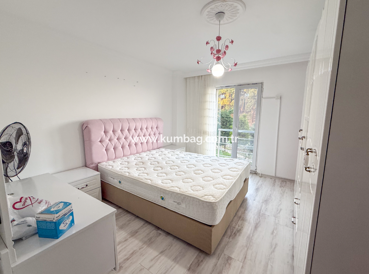 Fully Furnished 2 1 Flat For Sale With Sea View Pool In Kumbağ