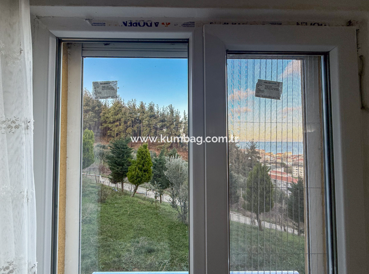 Fully Furnished 2 1 Flat For Sale With Sea View Pool In Kumbağ