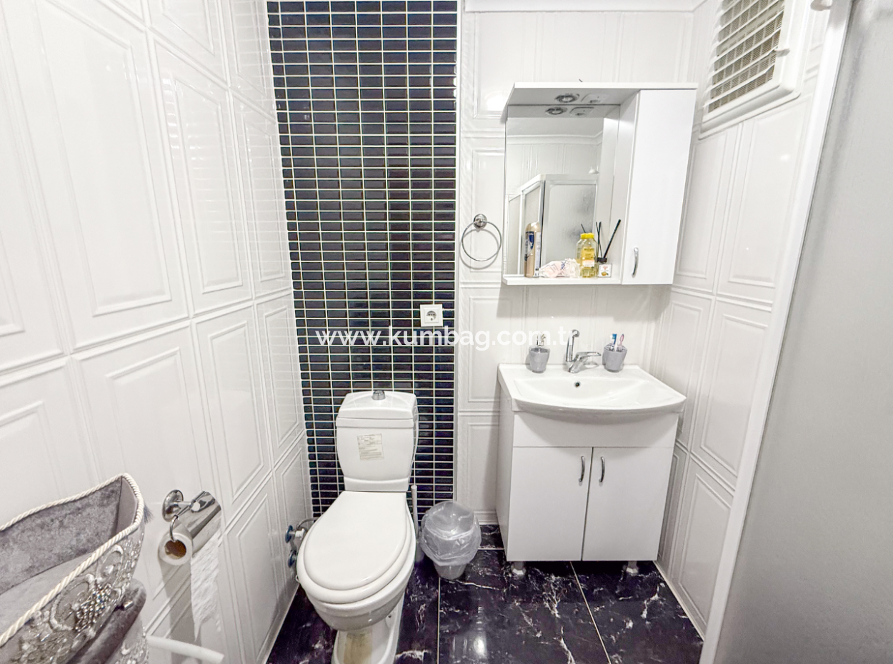 Fully Furnished 2 1 Flat For Sale With Sea View Pool In Kumbağ