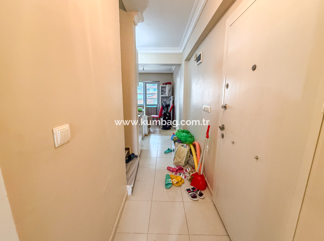 3 1 Duplex For Sale With Terrace And Double Balcony In The Center Of Kumbağ