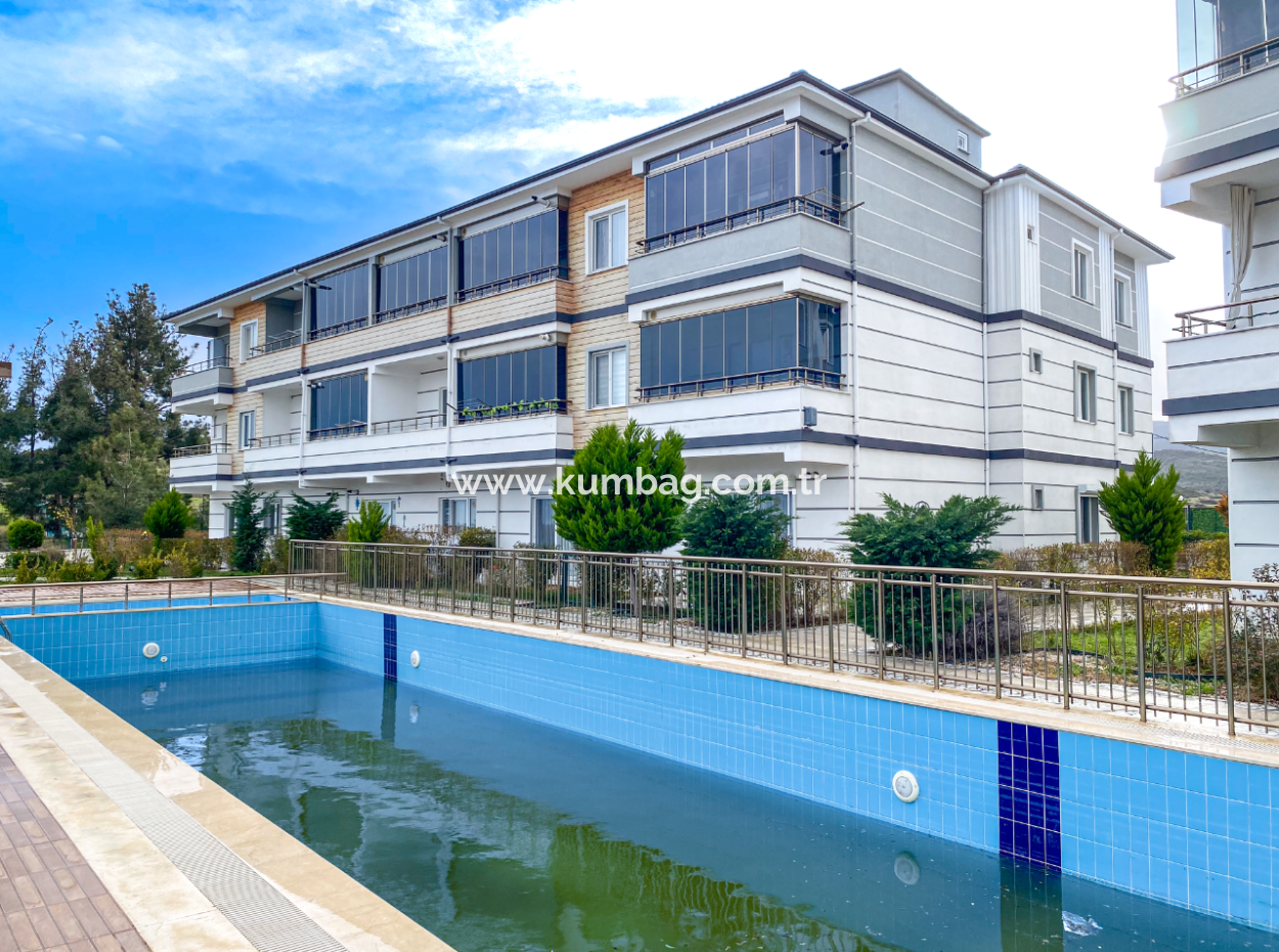 Fully Furnished Luxury 1 1 Flat For Rent In Kumbağ Pool Site